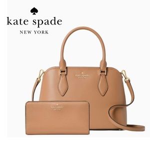 NWT - KATE SPADE $527 Darcy Small Satchel  & matching wallet bundle